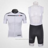 2011 Maillot Cyclisme Giordana Blanc Manches Courtes et Cuissard