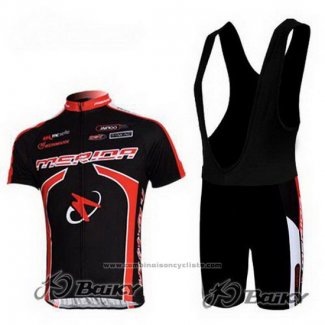 2011 Maillot Cyclisme Merida Noir Manches Courtes et Cuissard