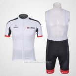 2012 Maillot Cyclisme Nalini Blanc et Noir Manches Courtes et Cuissard