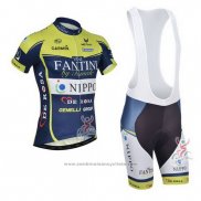 2013 Maillot Cyclisme Vini Fantini Vert et Bleu Manches Courtes et Cuissard