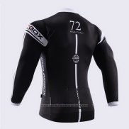 2014 Maillot Cyclisme Fox Cyclingbox Noir et Blanc Manches Longues et Cuissard