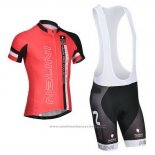 2014 Maillot Cyclisme Nalini Noir et Rouge Manches Courtes et Cuissard