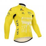 2015 Maillot Cyclisme Tour de France Jaune Manches Longues et Cuissard