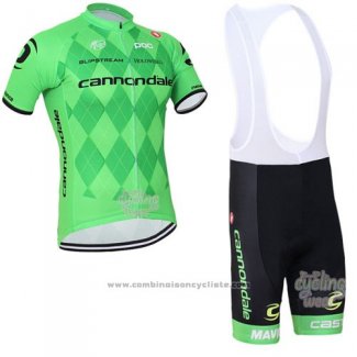 2016 Maillot Cyclisme Canonodale Vert Manches Courtes et Cuissard