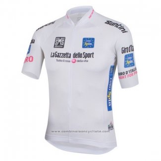 2016 Maillot Cyclisme Giro d'Italia Blanc Manches Courtes et Cuissard