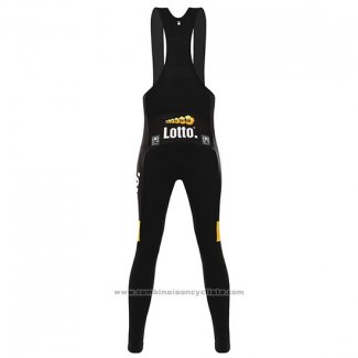 2016 Maillot Cyclisme Lotto NL Jumbo Jaune et Noir4 Manches Longues et Cuissard