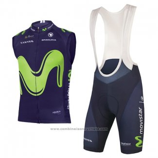 2017 Gilet Coupe-vent Movistar Noir