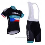 2017 Maillot Cyclisme Bora Noir Manches Courtes et Cuissard