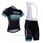 2017 Maillot Cyclisme Bora Noir Manches Courtes et Cuissard