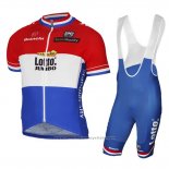 2017 Maillot Cyclisme Lotto NL-Jumbo Champion Pays-Bas Manches Courtes et Cuissard