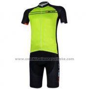 2017 Maillot Cyclisme Nalini Vert Manches Courtes et Cuissard