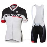 2017 Maillot Cyclisme Sportful Sc Blanc Manches Courtes et Cuissard