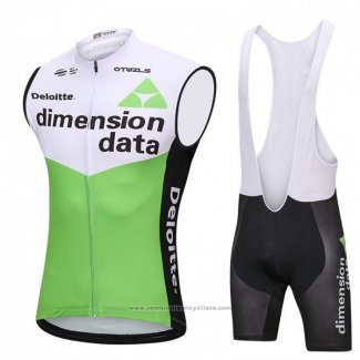 2018 Gilet Coupe-vent Dimension Data Blanc et Vert