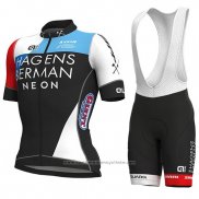 2018 Maillot Cyclisme Axeon PRS Noir Rouge Manches Courtes et Cuissard