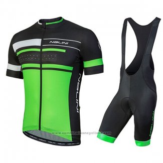 2018 Maillot Cyclisme Nalini Fatica Vert Manches Courtes et Cuissard