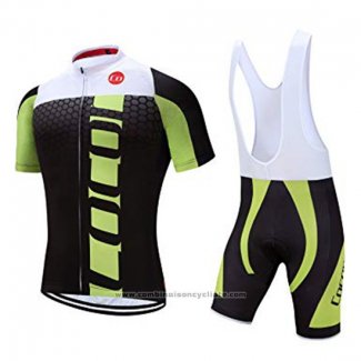 2019 Maillot Cyclisme Coconut Ropamo Noir Vert Manches Courtes et Cuissard