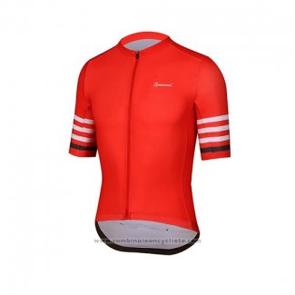 2019 Maillot Cyclisme Spexcel Rouge Manches Courtes et Cuissard