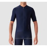 2019 Maillot Cyclisme La Passione Bleu Blanc Manches Courtes et Cuissard