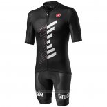 2020 Maillot Cyclisme Giro d'Italia Noir Blanc Manches Courtes et Cuissard