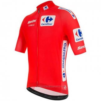 2020 Maillot Cyclisme Vuelta Espana Rouge Manches Courtes et Cuissard