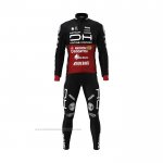 2022 Maillot Cyclisme Androni Giocattoli Noir Rouge Manches Longues et Cuissard
