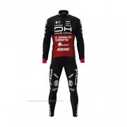 2022 Maillot Cyclisme Androni Giocattoli Noir Rouge Manches Longues et Cuissard