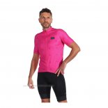 2022 Maillot Cyclisme Gore Fuchsia Manches Courtes et Cuissard