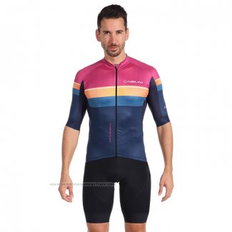 2022 Maillot Cyclisme Nalini Violet Manches Courtes et Cuissard