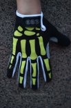 Skull Gants Doigts Longs Ciclismo Noir et Jaune