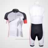 2012 Maillot Cyclisme Nalini Noir et Blanc Manches Courtes et Cuissard