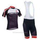 2013 Maillot Cyclisme Castelli Noir Manches Courtes et Cuissard