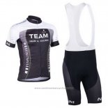 2013 Maillot Cyclisme Nalini Noir et Gris Manches Courtes et Cuissard