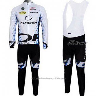 2013 Maillot Cyclisme Orbea Noir et Blanc Manches Longues et Cuissard