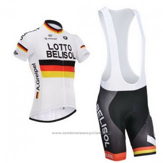 2014 Maillot Cyclisme Lotto Belisol Campion Allemagne Manches Courtes et Cuissard