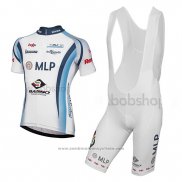 2014 Maillot Cyclisme MLP Team Bergstrasse Blanc Manches Courtes et Cuissard