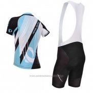 2014 Maillot Cyclisme Pearl Izumi Noir et Azur Manches Courtes et Cuissard