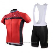 2016 Maillot Cyclisme Castelli Noir et Rouge Manches Courtes et Cuissard