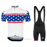 2017 Maillot Cyclisme Assos Champion Etats-Unis Manches Courtes et Cuissard