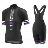 2017 Maillot Cyclisme Femme Liv Zebra Noir Manches Courtes et Cuissard