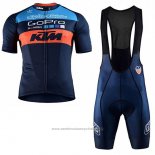 2017 Maillot Cyclisme Ktm Bleu Manches Courtes et Cuissard