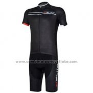 2017 Maillot Cyclisme Nalini Noir Manches Courtes et Cuissard