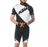 2018 Maillot Cyclisme Ktm Blanc Manches Courtes et Cuissard