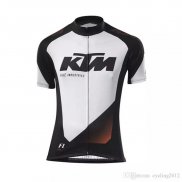 2018 Maillot Cyclisme Ktm Blanc Noir Manches Courtes et Cuissard