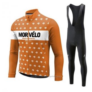 2018 Maillot Cyclisme Morvelo Orange Manches Courtes et Cuissard