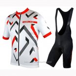 2019 Maillot Cyclisme Nalini Descesa 2.0 Blanc Rouge Manches Courtes et Cuissard