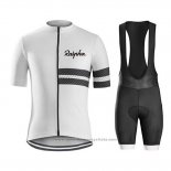 2019 Maillot Cyclisme Ralph Blanc Noir Manches Courtes et Cuissard