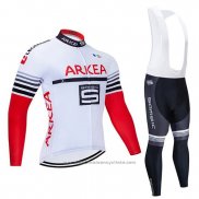 2020 Maillot Cyclisme Arkea Samsic Blanc Rouge Manches Courtes et Cuissard