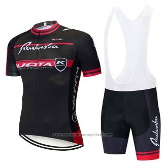 2020 Maillot Cyclisme Kuota Noir Rouge Manches Courtes et Cuissard