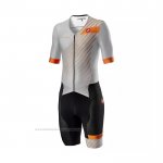 2021 Maillot Cyclisme Castelli Gris Manches Courtes et Cuissard
