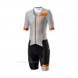 2021 Maillot Cyclisme Castelli Gris Manches Courtes et Cuissard